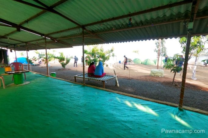 Pawna camp C shaded camping area