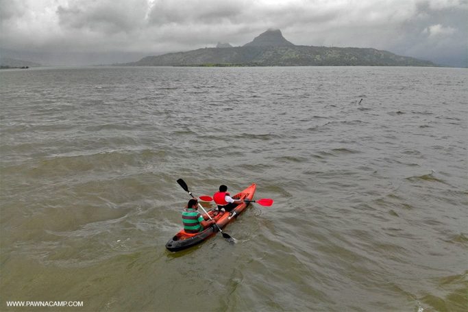 kayaking at pawna lake