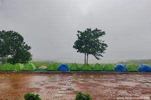 lakeview of camp B in monsoon