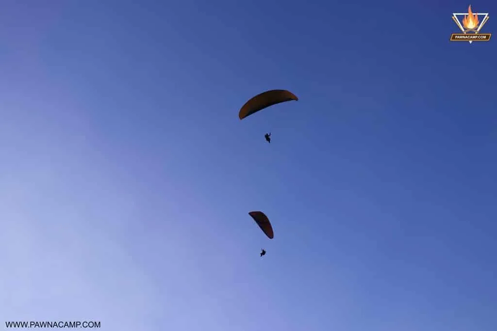 parachute in the sky