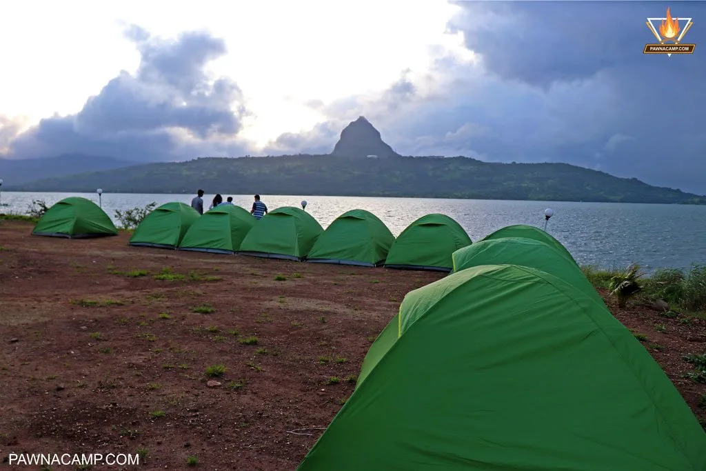 Tents in a row
