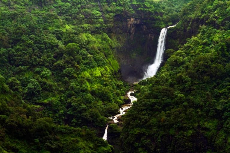 Kune waterfall in lonavala
