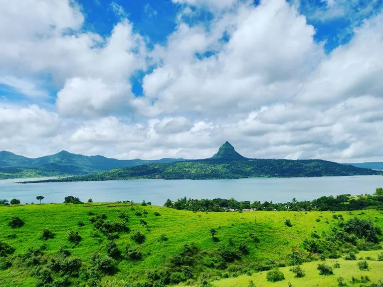 Monsoon time photo of Pawna lake