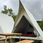 Windy Canvas Tent